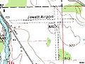 July 1976 USGS topographic map of Jewett Field