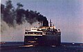 The City of Midland 41 sailing out of Ludington in July 1988. The last year she would ever sail as a ferry.