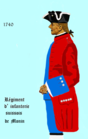 régiment de Monnin de 1740 à 1756