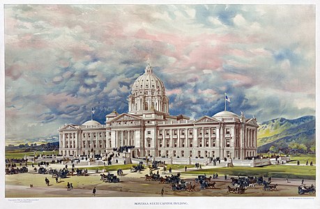 Montana State Capitol, by Geo. R. Mann (edited by Jake Wartenberg)