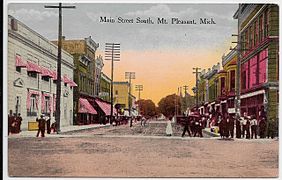 Main Street, looking south, c. 1910