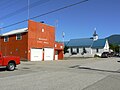 La caserne de pompiers.