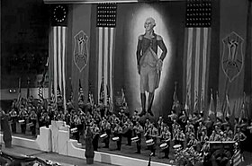 Image illustrative de l’article Rassemblement nazi de 1939 au Madison Square Garden