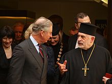 Charles conversing with Jaroslav Šuvarský