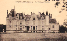 Le château d'Oublaise vers 1900.