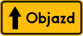 Direction to detour or bypass route (Poland)