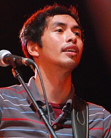 Blanco performing at the Ayala Parking lot in 2009.