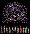 Rose window in Notre-Dame de Paris