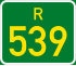 Regional route R539 shield