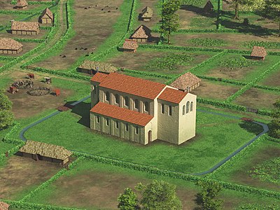 3D reconstruction of Saint Laurentius church around 1020