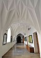 Gothic diamond vaults in the cloister