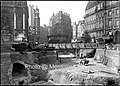 Construction du métro Saint-Michel, 1905.