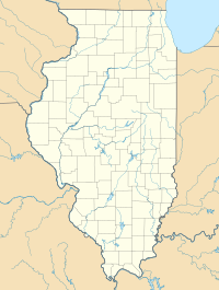 Map showing the location of Moraine Hills State Park