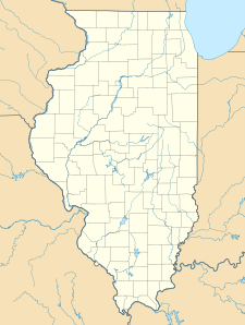 Map showing the location of Horseshoe Lake State Fish and Wildlife Area