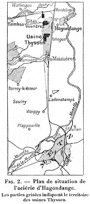 carte du nord de Metz