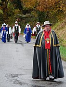 La Confrérie de la dinde de Licques arrive.