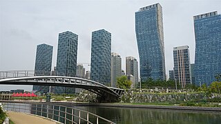 View of Buildings from Central Park Bridge