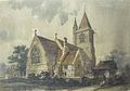 Watercolour of the design for Blackmoor Parish Church 1870