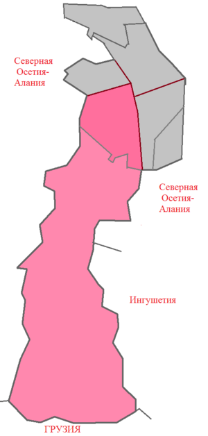 Затеречный район на карте