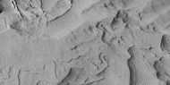 Close-up of layers and ridges, as seen by HiRISE under HiWish program