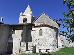 Vue à l'arrière de l'église.