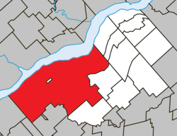 Location within Bécancour RCM.