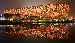 The Beijing National Stadium (Beijing, China), 2003–2007, by Herzog & de Meuron