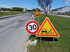 30 km/h à cause de travaux à Cranves-Sales.