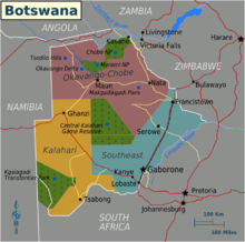 National parks and wildlife reserves of Botswana