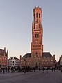 Bruges, the belfry at the Markt