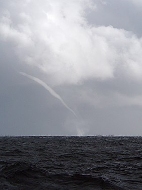 Waterspout in the Tasman Sea, 29 January 2009