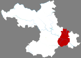 Localisation de Tiándōng Xiàn