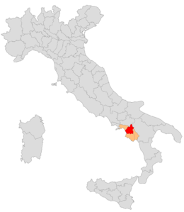 Circondario di Campagna – Localizzazione