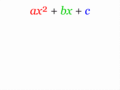 Completing the square (click to see animation)