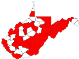 County distribution map.