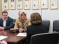 Hatice Cengiz with Dianne Feinstein