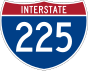 Interstate 225 marker