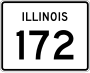 Illinois Route 172 marker