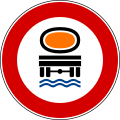 No vehicles carrying goods which could pollute water