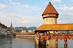 Kapellbron i Luzern, Schweiz