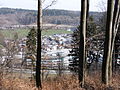 Blick auf die Lengfelden-Siedlung vom Plainberg