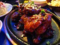 Yangnyeom chicken (양념치킨, spicy chicken)