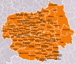 Location of Litoměřice District