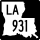 Louisiana Highway 931 marker