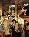 Image 5Jews Praying in the Synagogue on Yom Kippur, an 1878 painting by Maurycy Gottlieb