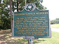 Image 6Mt. Zion Church state history marker near Philadelphia, Mississippi (from Freedom Summer)