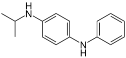 Strukturformel von N-Isopropyl-N′-phenyl-p-phenylendiamin