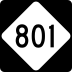 North Carolina Highway 801 marker