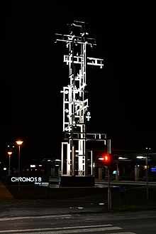 Nicolas Schöffer Chronos 8 Cybernetic Light Tower in Kalocsa, Hungary