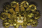 Ceremonial headdress; 300–600; gold, chrysocolla & shells